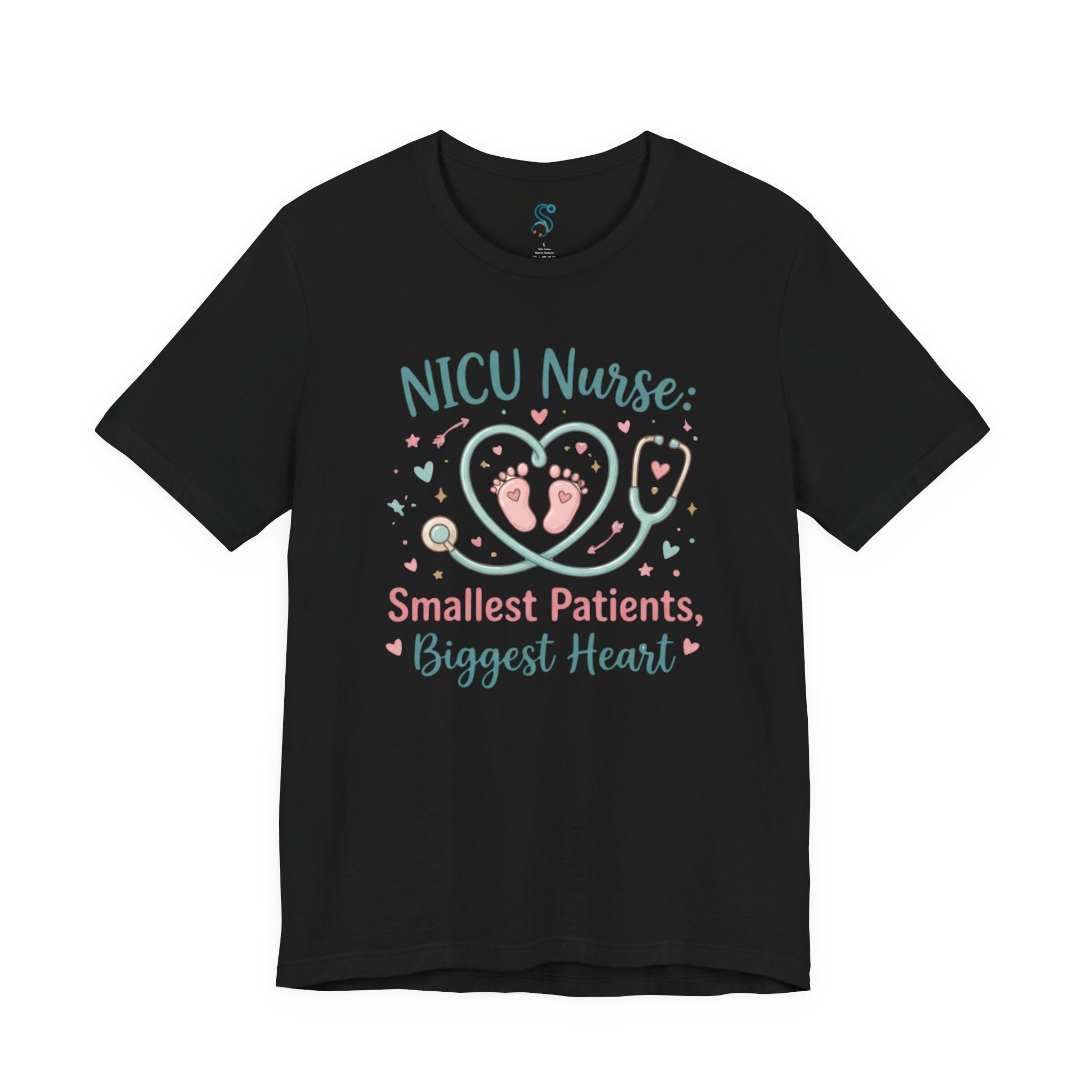 NICU Nurse T-Shirt — Smallest Patients Biggest Heart