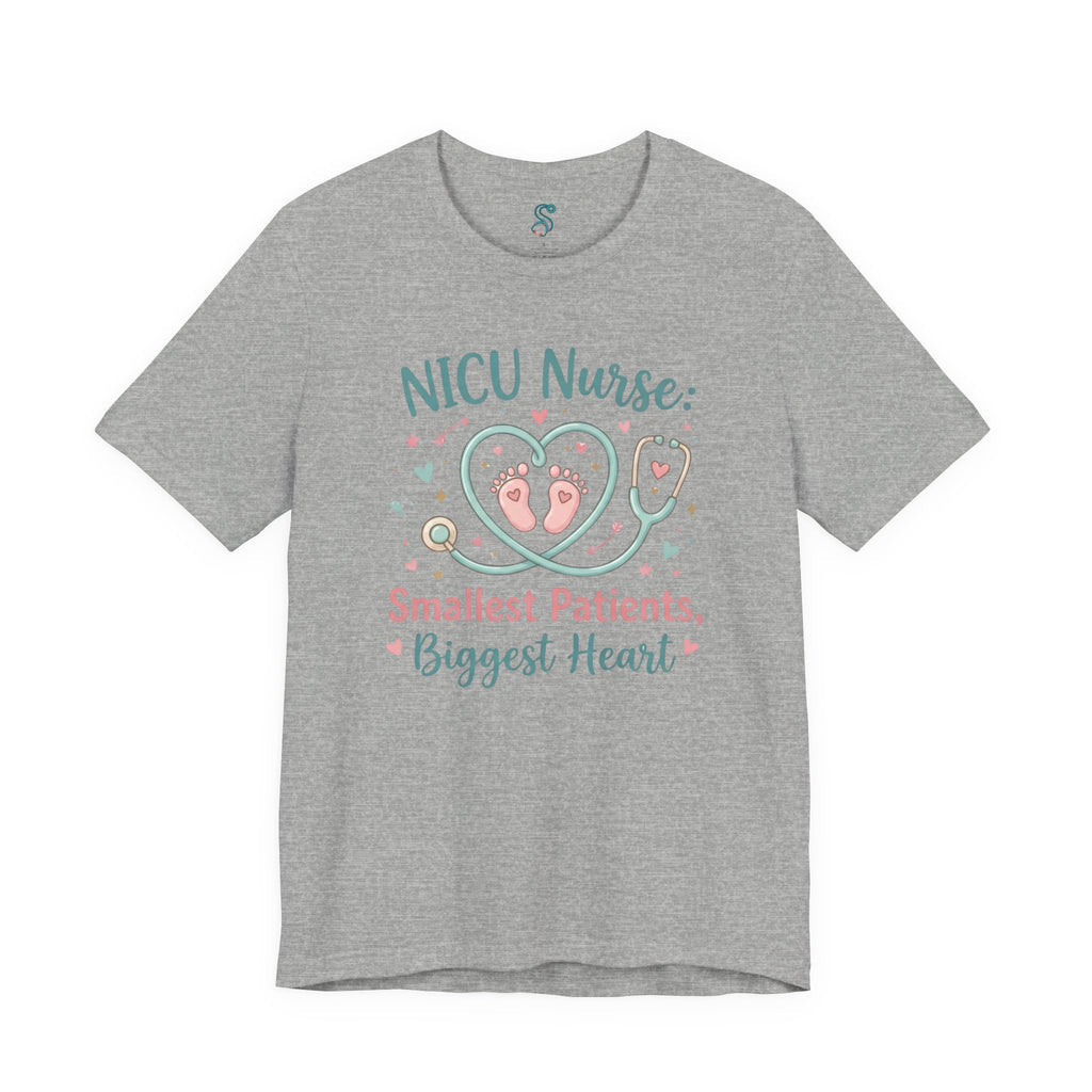 NICU Nurse T-Shirt — Smallest Patients Biggest Heart