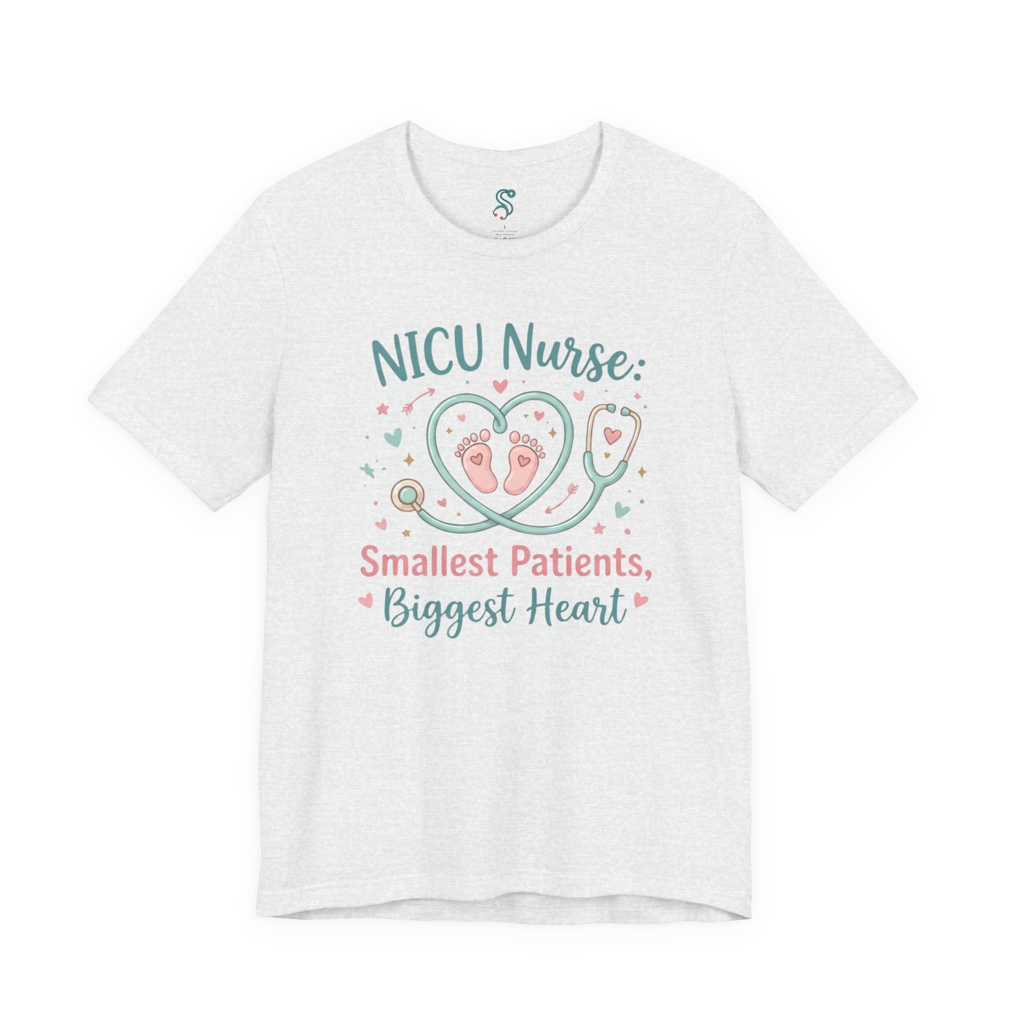 NICU Nurse T-Shirt — Smallest Patients Biggest Heart