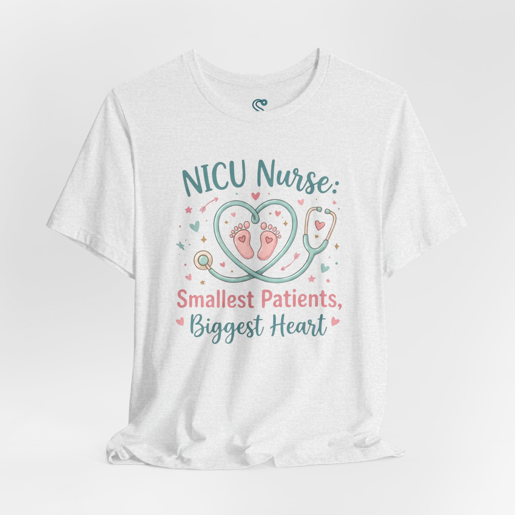 NICU Nurse T-Shirt — Smallest Patients Biggest Heart