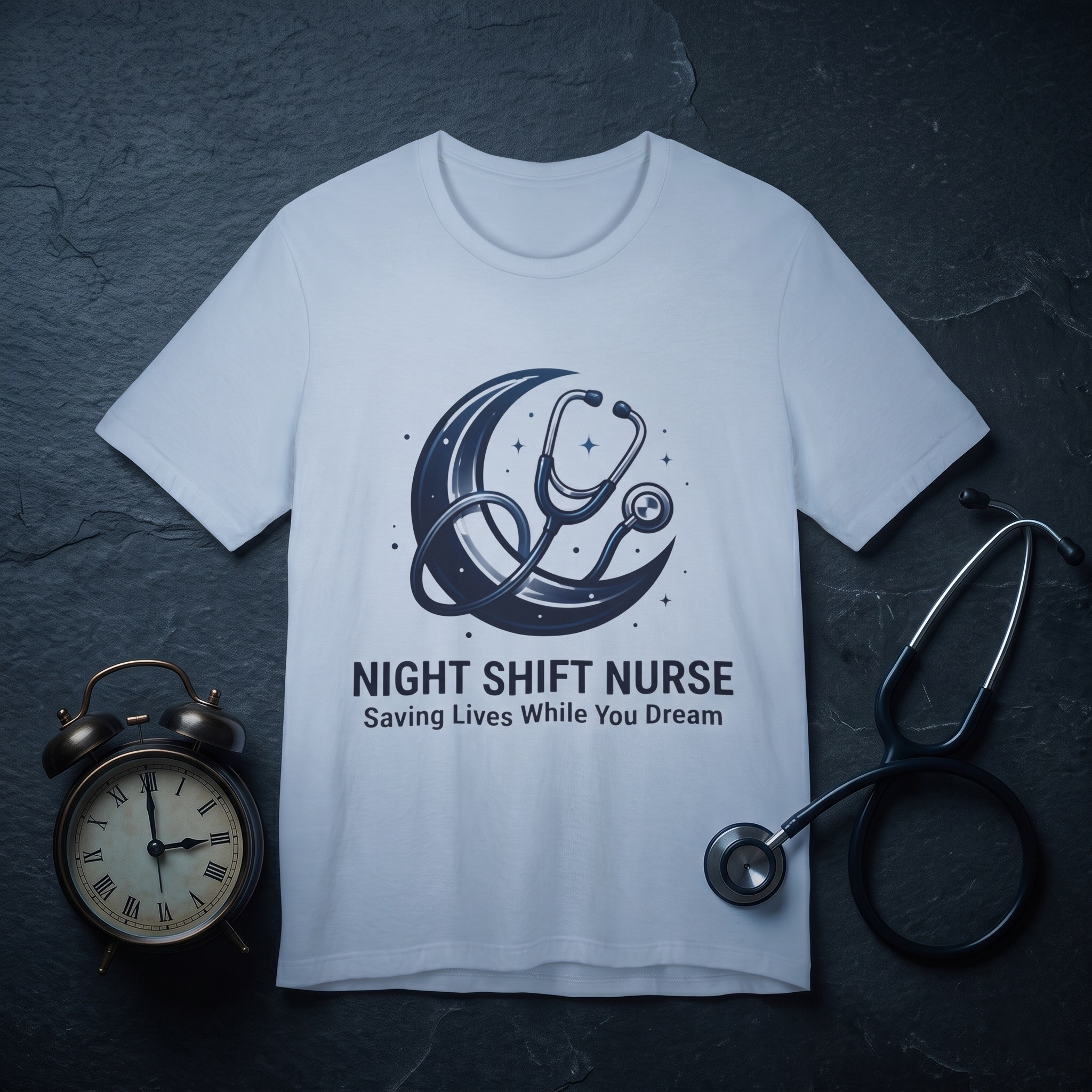 Night Shift Nurse T-Shirt — Saving Lives While You Dream
