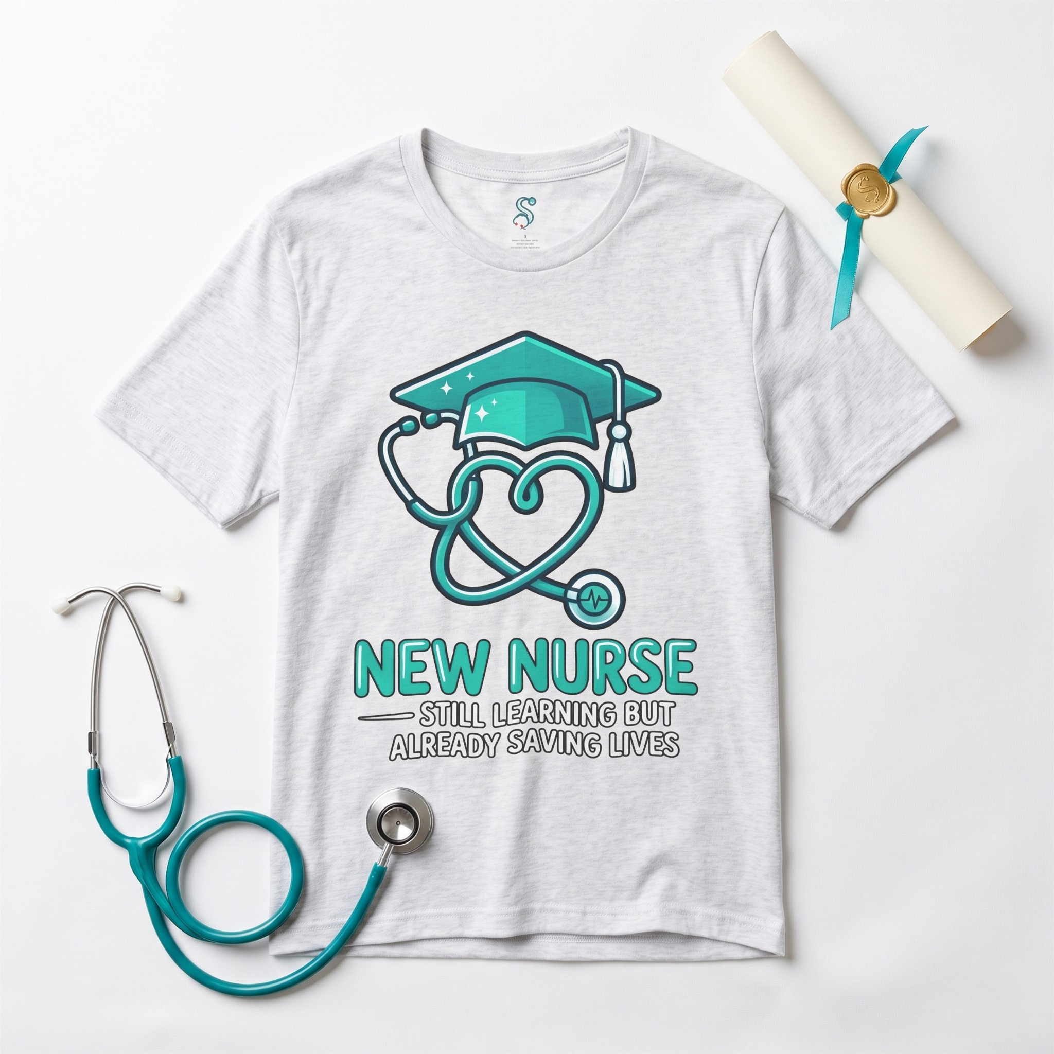 New Nurse T-Shirt — Still Learning But Already Saving Lives