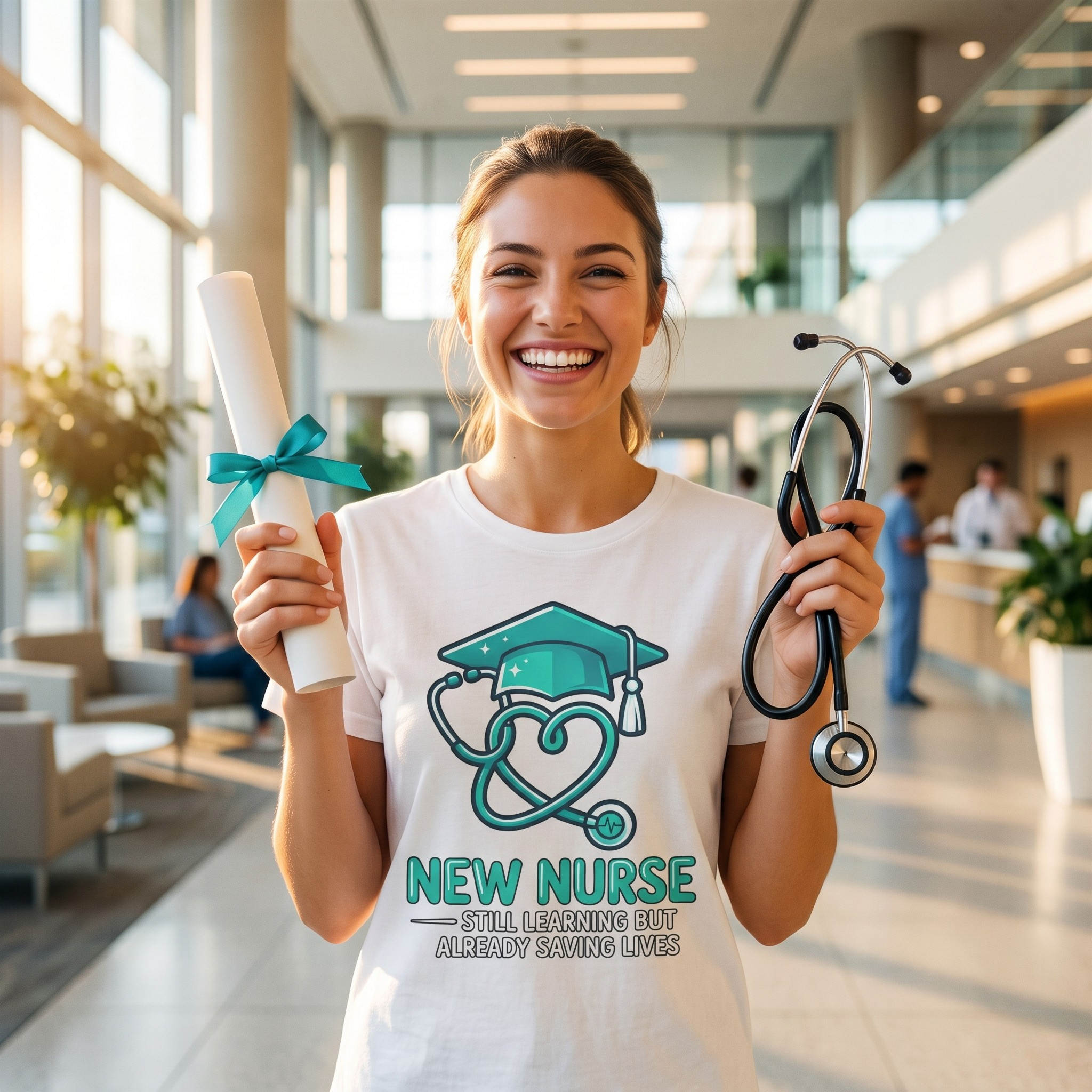 New Nurse T-Shirt — Still Learning But Already Saving Lives